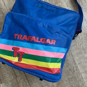 Trafalgar Vintage 80s Large Messenger Rainbow Bag